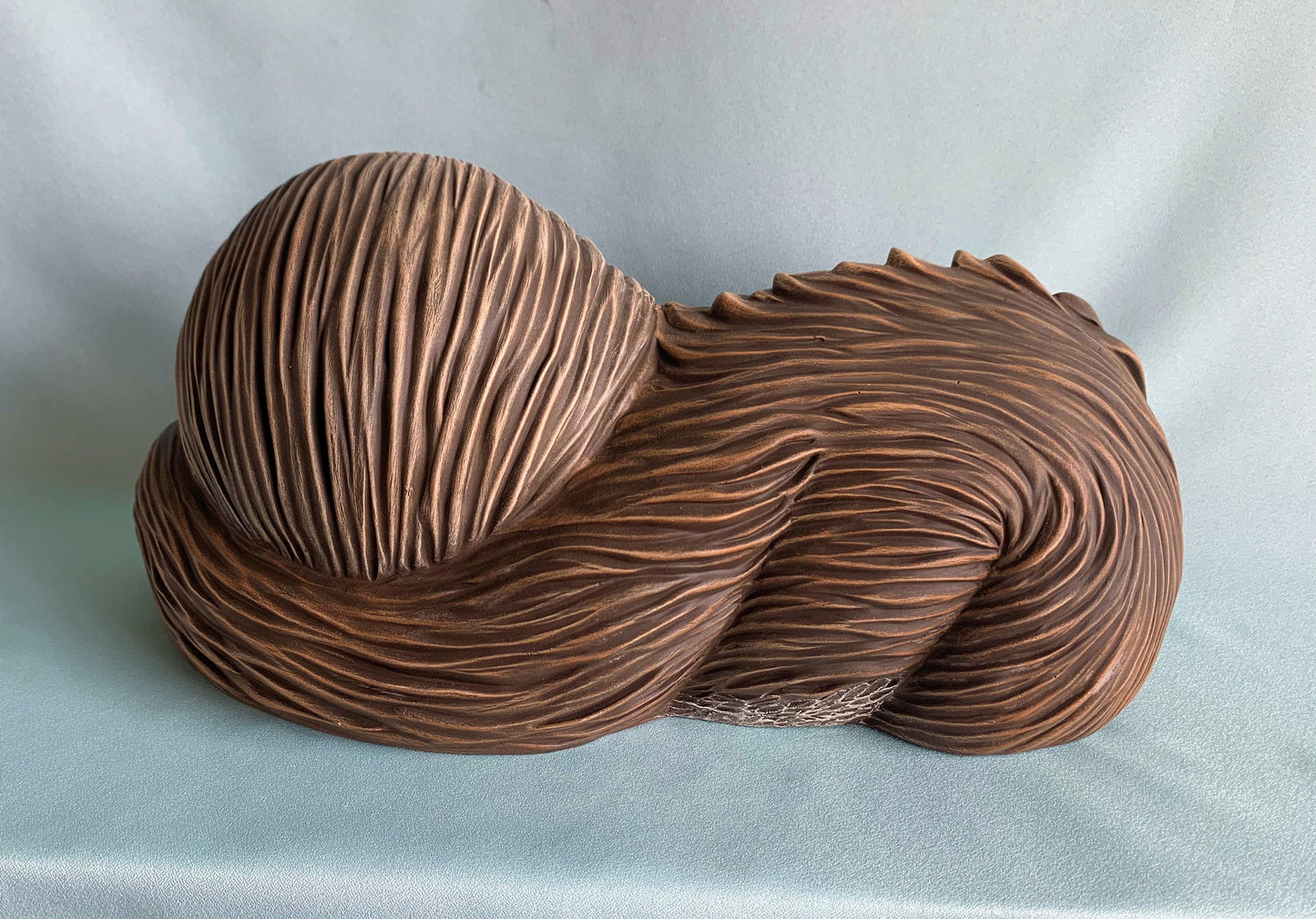 Large Ceramic Sloth Statue: Unique Garden Art, Spring Decor, Adorable Yard Ornament & Gift for Animal Lovers