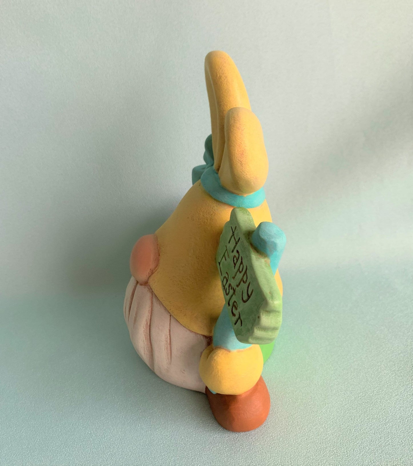 Adorable Ceramic Easter Bunny Gnome: Spring Decoration, Garden Decor & Holiday Gift Basket Accessory