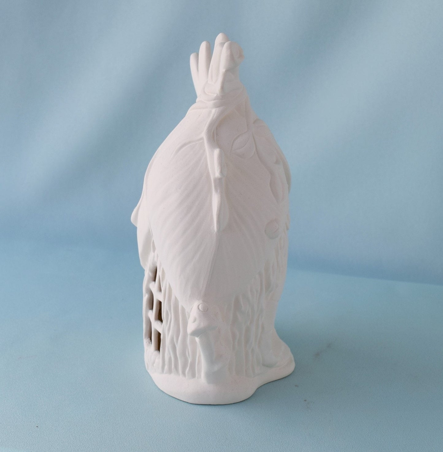 Unpainted Ceramic Fairy Dragonfly House: DIY Garden Art Project for Crafters & Painters