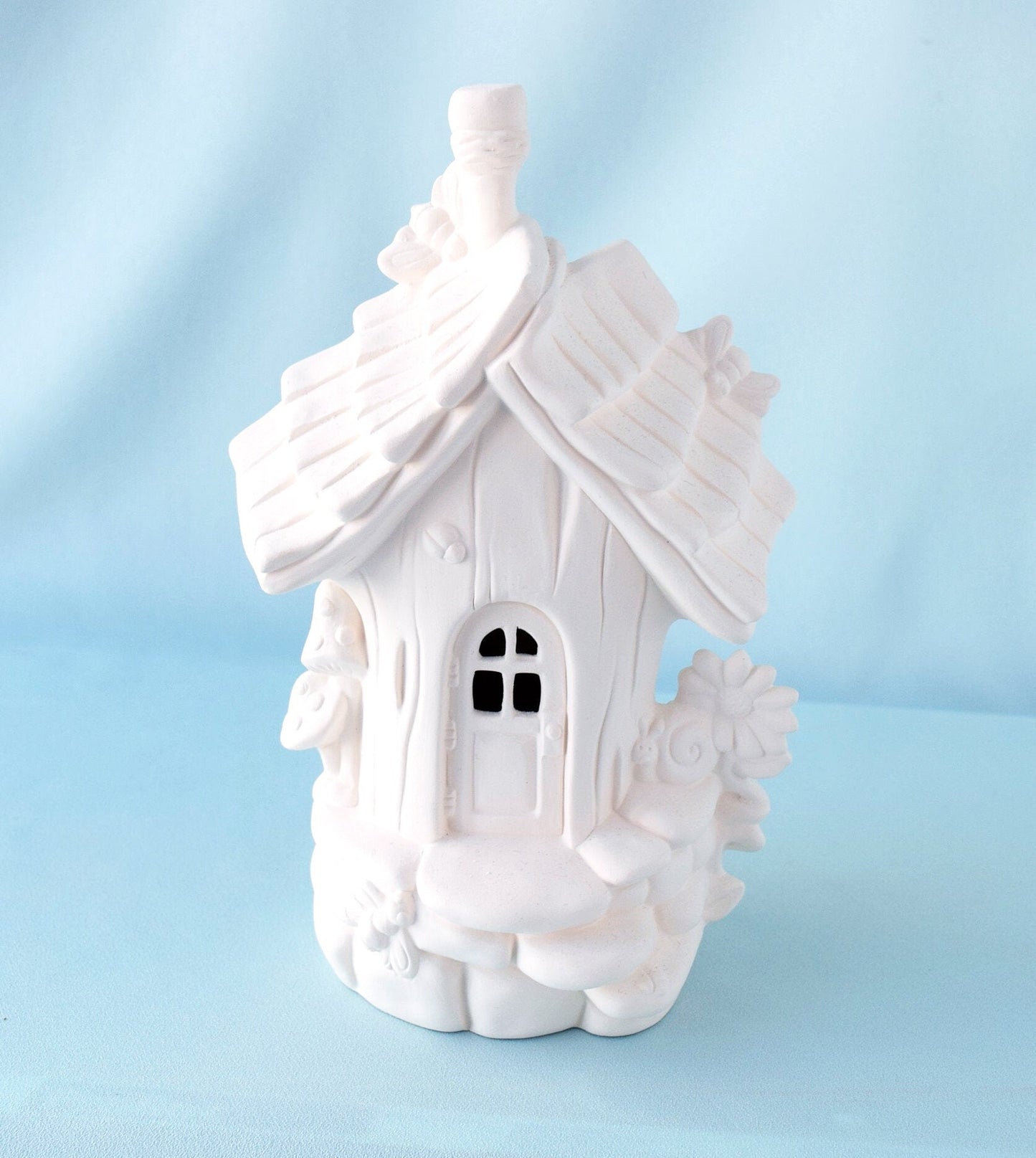 Ceramic Bisque Daisy Fairy House | DIY Fairy Garden | Paint It Yourself | DIY Ceramic