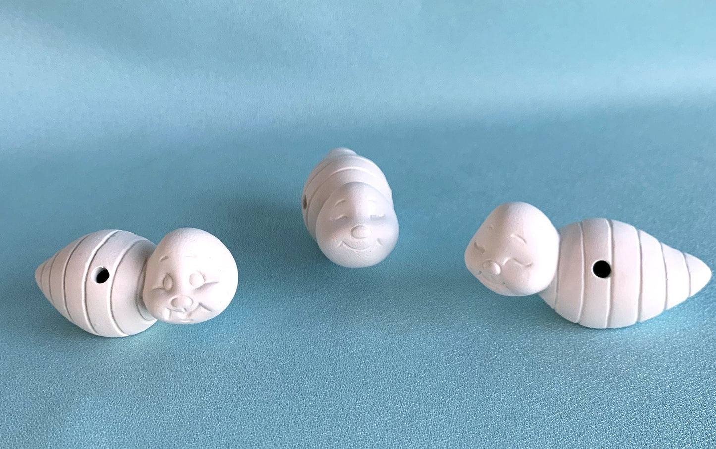 Ceramic Bumble Bees - Bisque - Ready to paint - Unfinished Ceramics