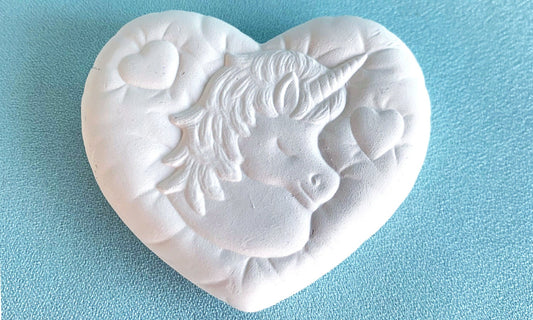 Ceramic Bisque Unicorn - Necklace - DIY Ceramics - Painting Project