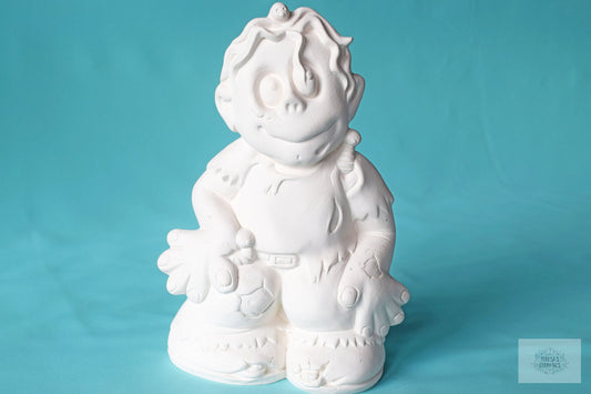 Bisque Halloween Zombie | DIY Paint Project - Teresa's Ceramics