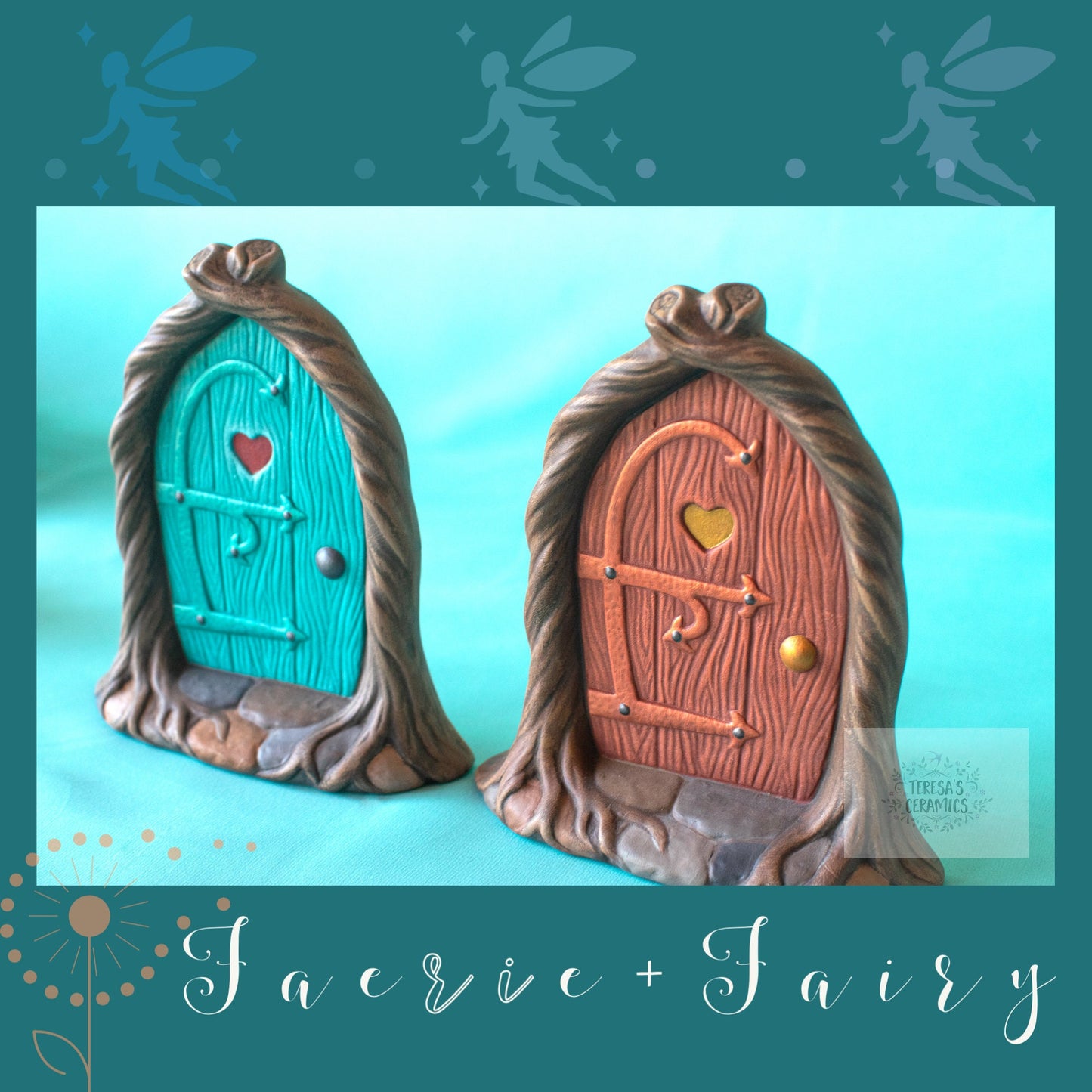 Whimsical Vibrant Fairy Door for Garden Decor - Miniature Enchanted Accessory, Magical Yard Art Gift