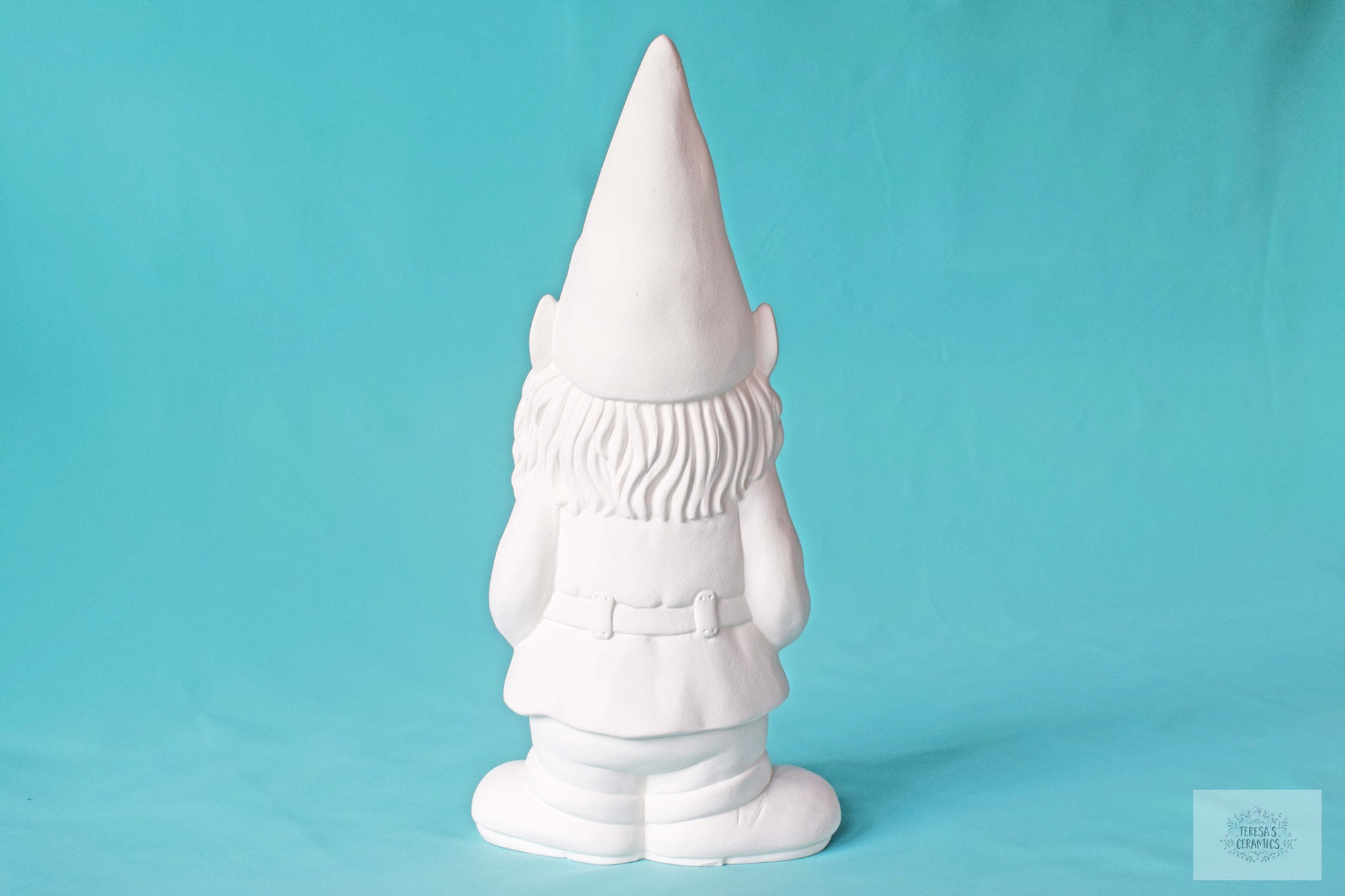 Large Bisque Gnome - DIY Paint Project - Garden Art Ceramics - Teresa's Ceramics