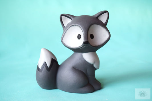 Ceramic Gray Fox | Woodland Style - Teresa's Ceramics