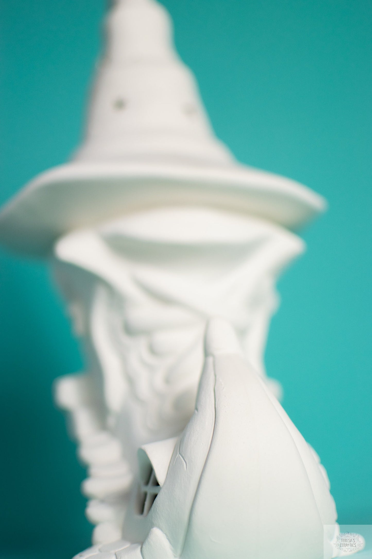 DIY Witches Boot Ceramic Fairy House - Paint Your Own Magical Halloween Cottage Night Light
