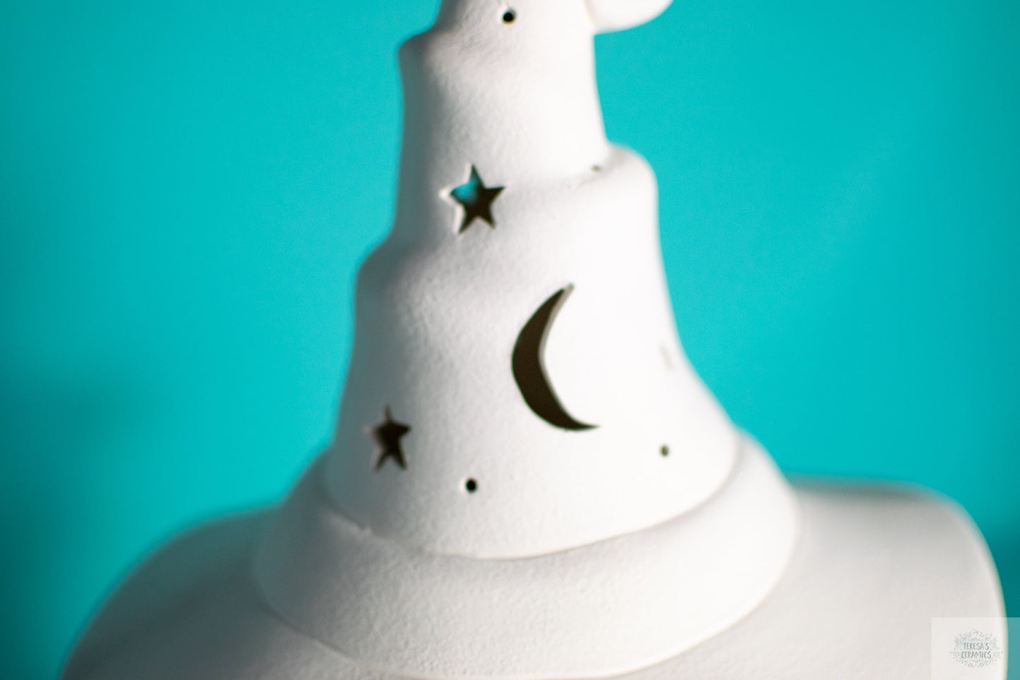DIY Witches Boot Ceramic Fairy House - Paint Your Own Magical Halloween Cottage Night Light