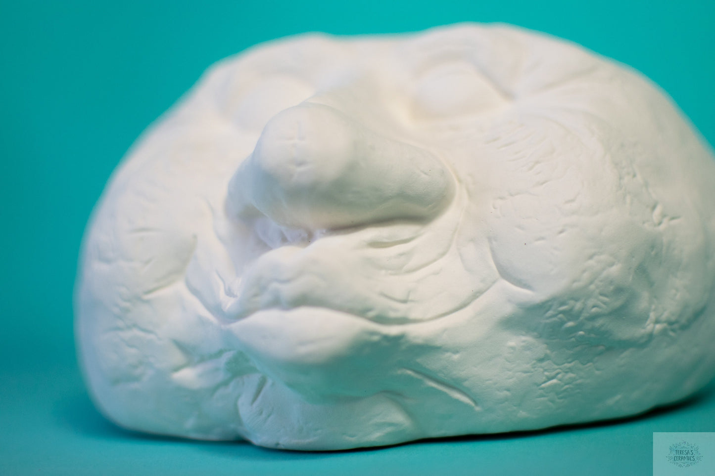 Granny Bisque Rock | Kissing Face | Garden Art | Yard Art | DIY