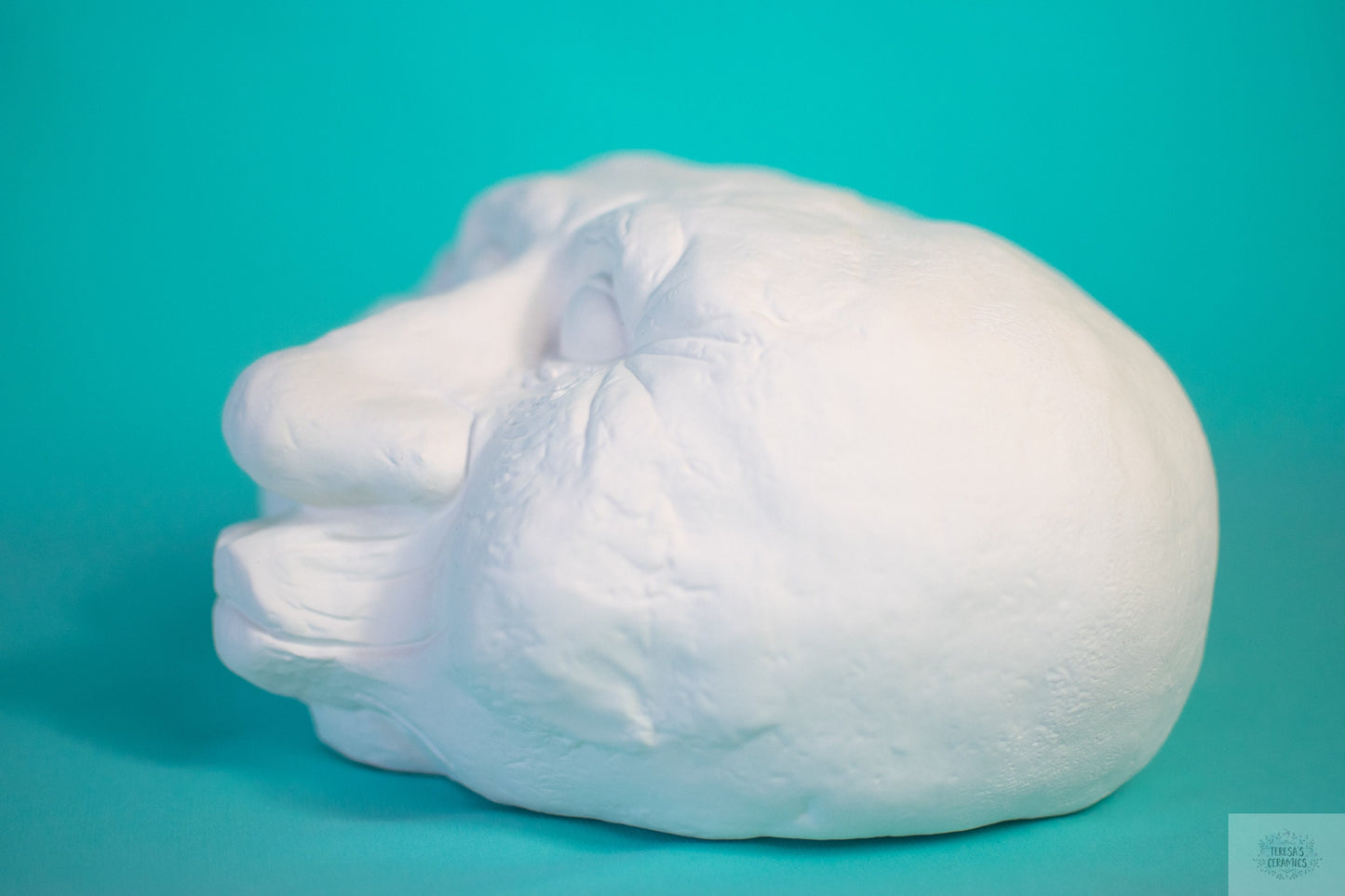 Granny Bisque Rock | Kissing Face | Garden Art | Yard Art | DIY