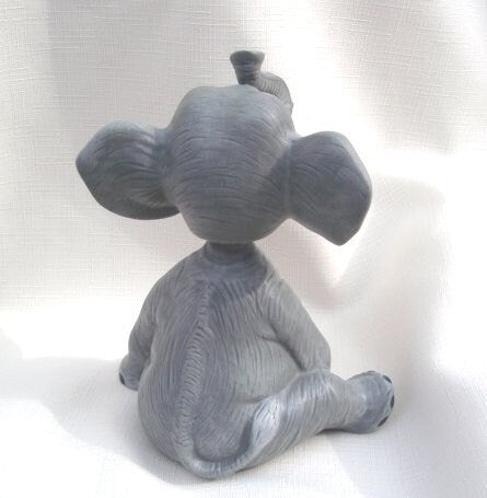 Bobble Head - Elephant - Ceramic Elephant - Elephant Decor - Elephant Baby Shower - Baby Room Decor - Collectible Elephant - Gifts under 15