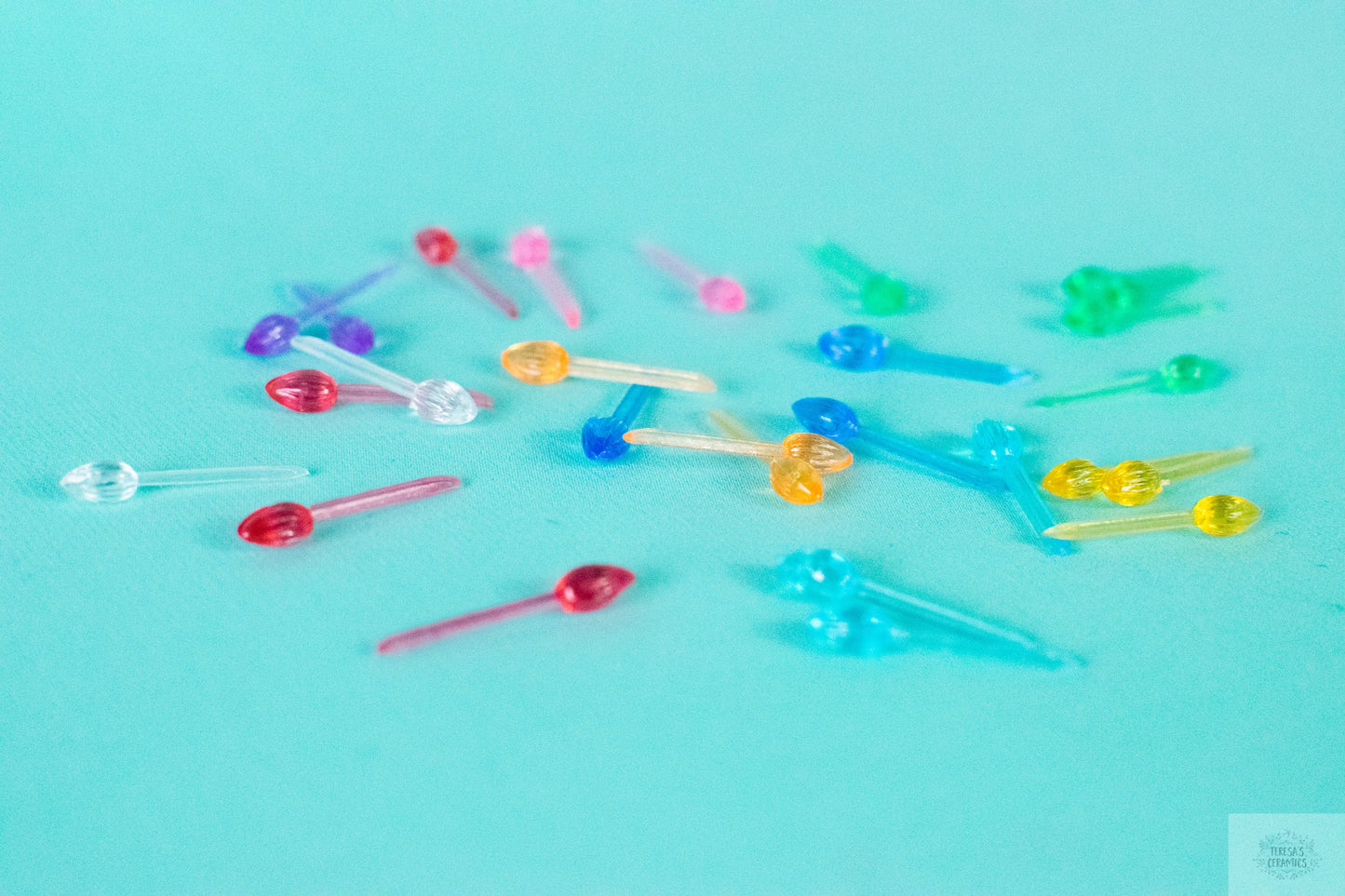 X-Small Multicolor Twist Lights for Ceramic Christmas Tree - 25 Replacement Bulbs, Smallest Size