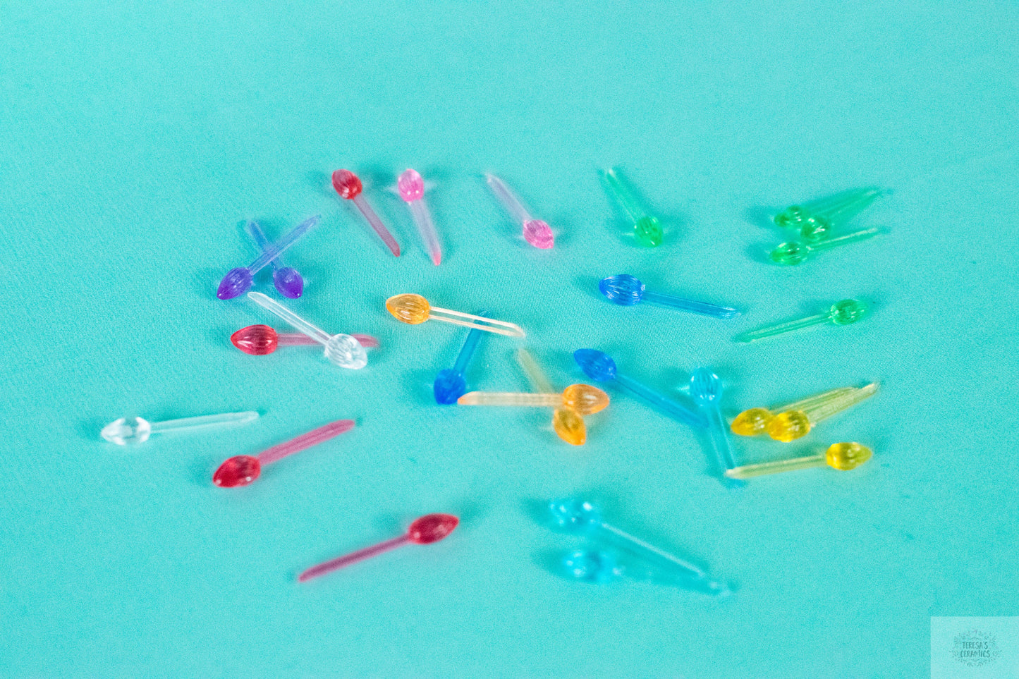 X-Small Multicolor Twist Lights for Ceramic Christmas Tree - 25 Replacement Bulbs, Smallest Size