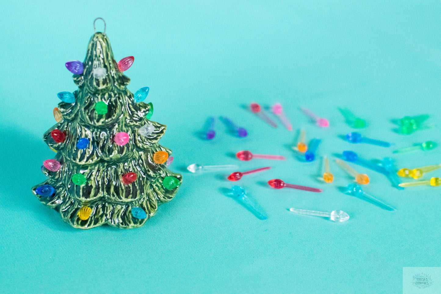 X-Small Multicolor Twist Lights for Ceramic Christmas Tree - 25 Replacement Bulbs, Smallest Size