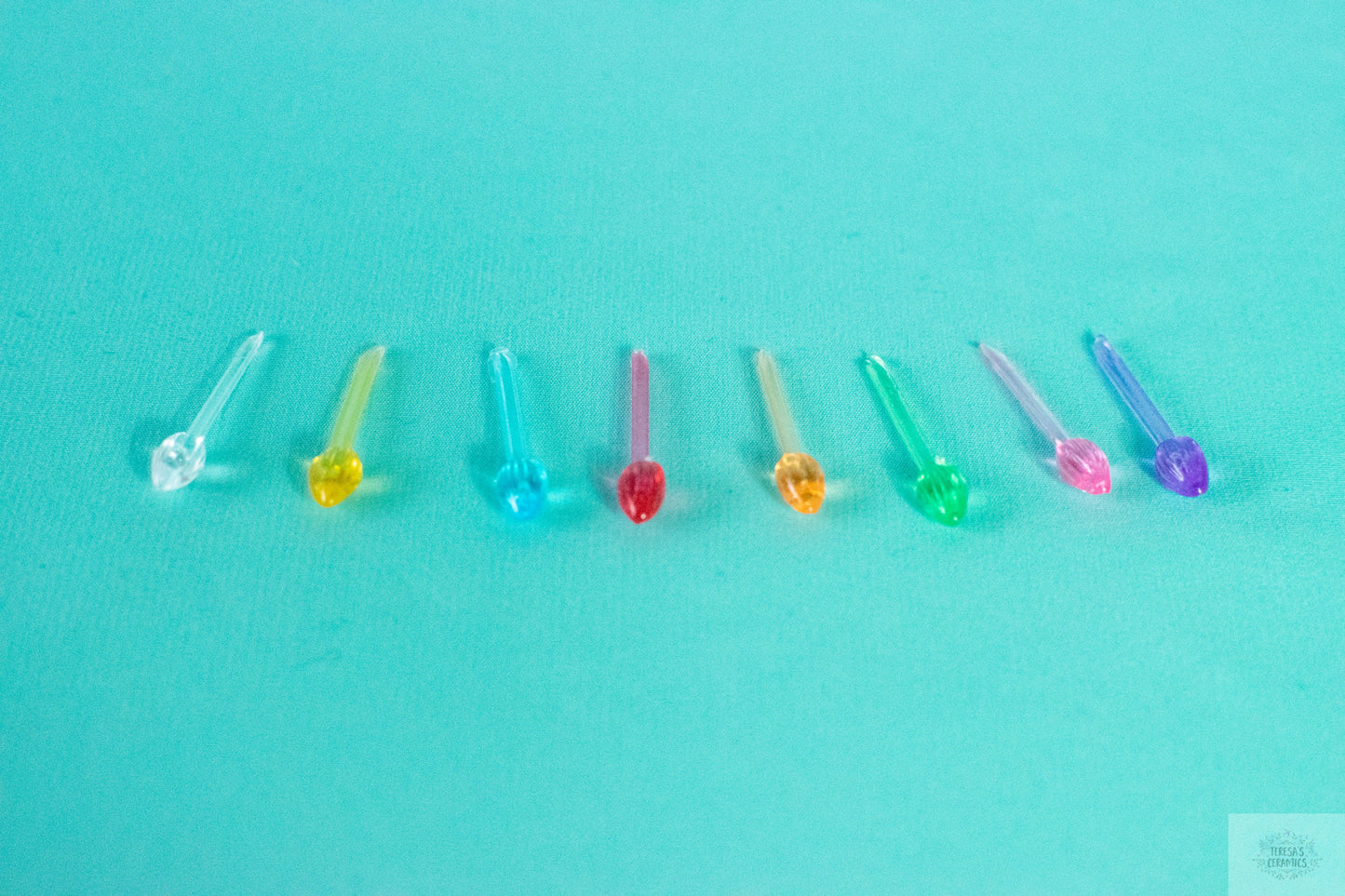 X-Small Multicolor Twist Lights for Ceramic Christmas Tree - 25 Replacement Bulbs, Smallest Size