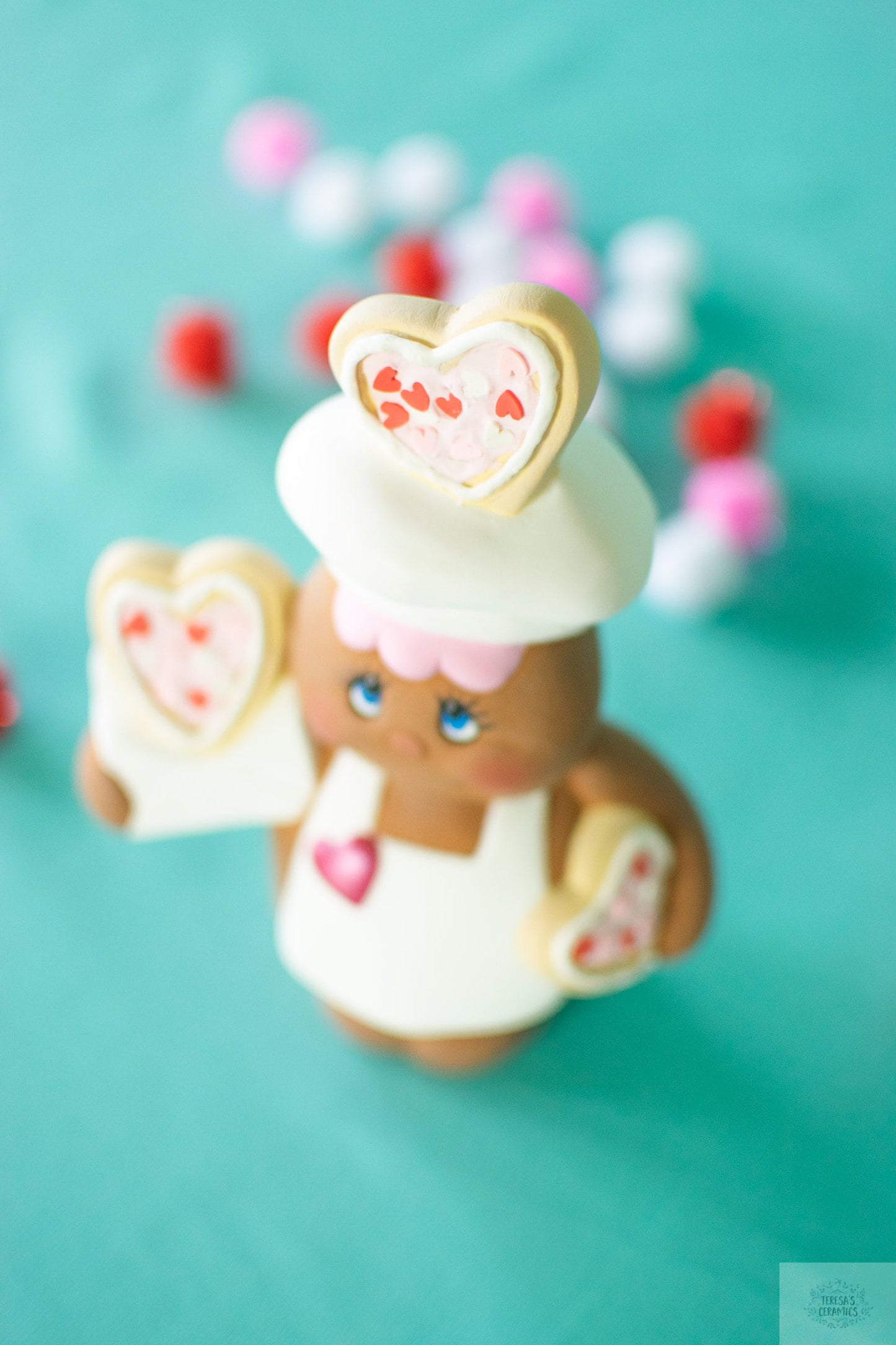 Valentine Gingerbread Baker - Teresa's Ceramics