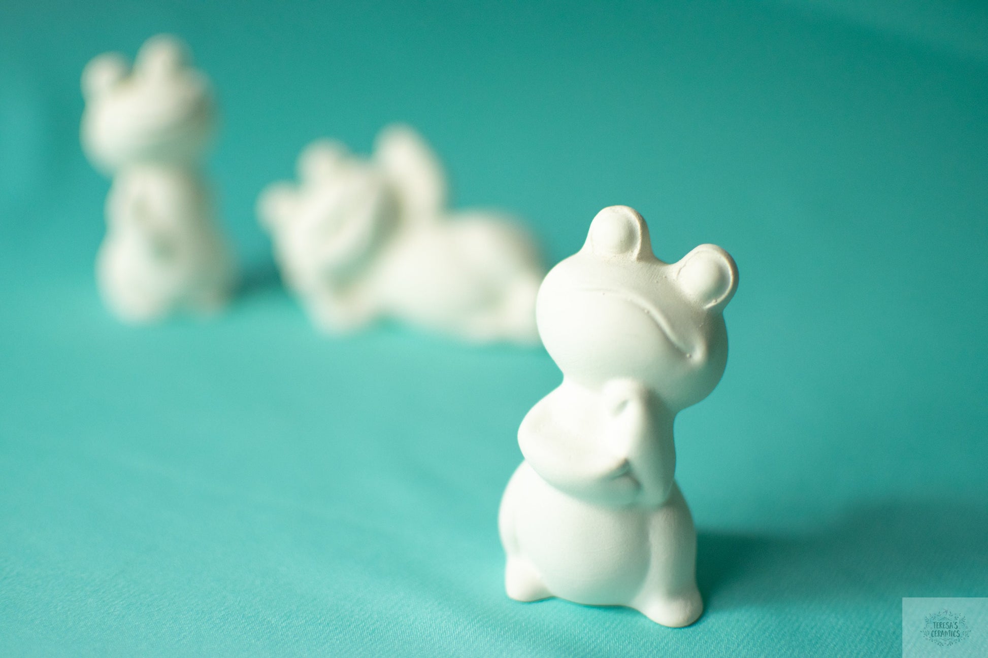 Spring Frog Friends | Bisque Frogs | Paint It Yourself - Teresa's Ceramics