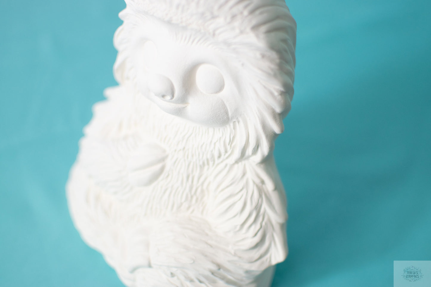 Sloth DIY Gift | Ready To Paint | Ceramic Bisque Animal | Garden Statue