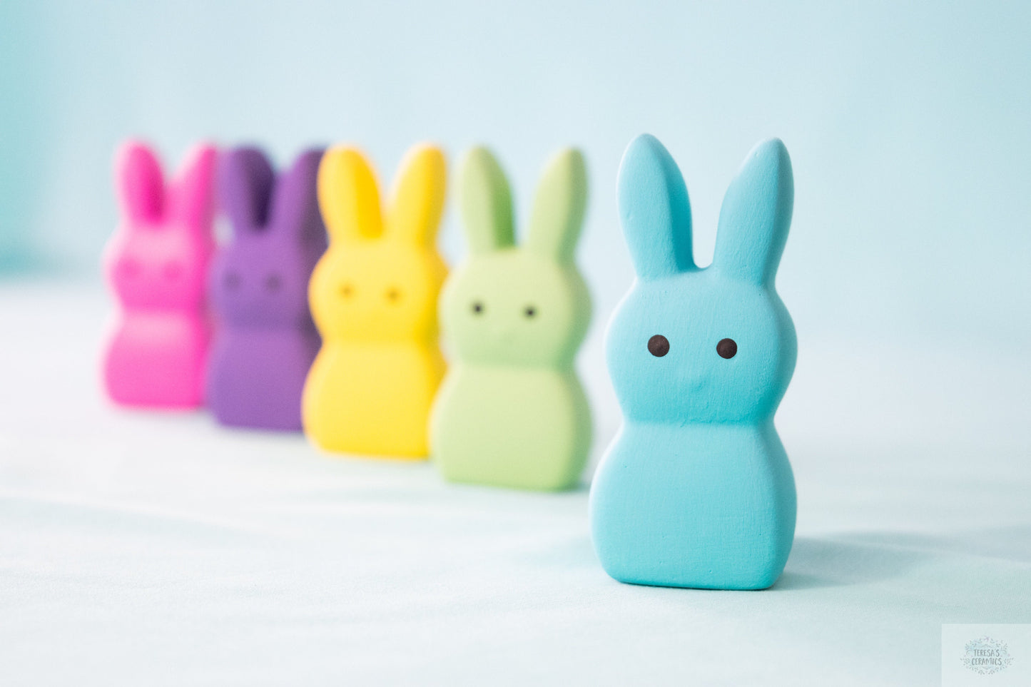 Easter Bunny Set | 5 Spring Marshmallows | Marshmallow Bunny in Rainbow Colors