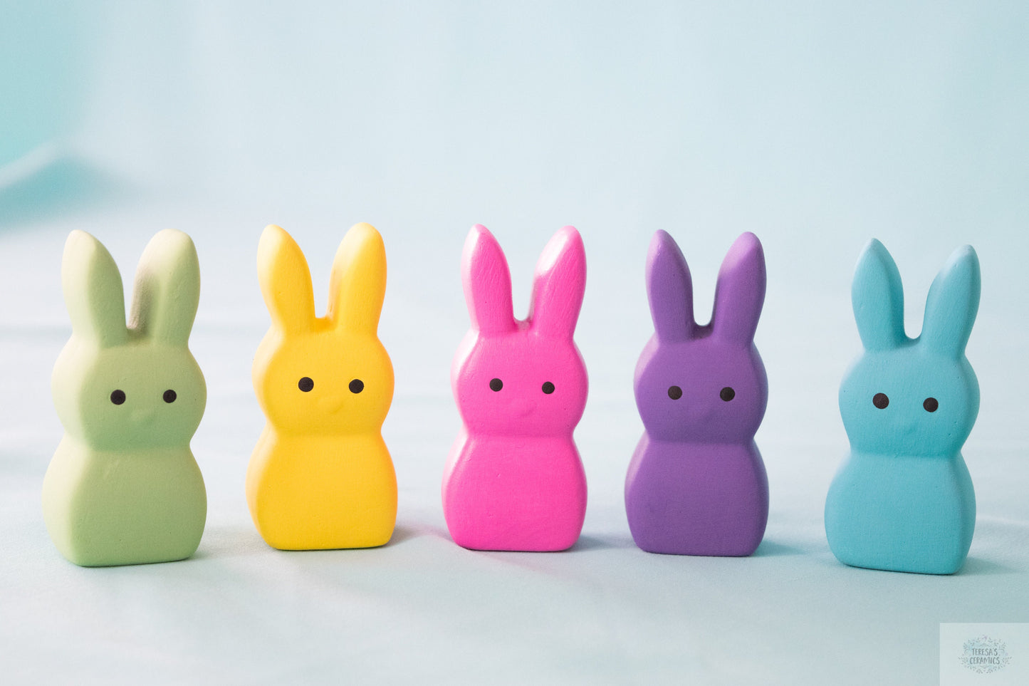 Easter Bunny Set | 5 Spring Marshmallows | Marshmallow Bunny in Rainbow Colors