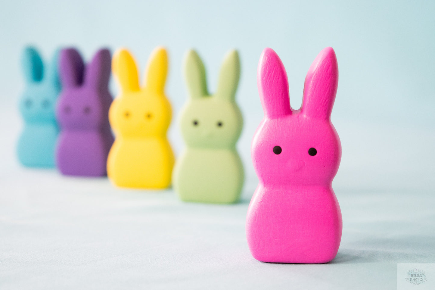 Easter Bunny Set | 5 Spring Marshmallows | Marshmallow Bunny in Rainbow Colors