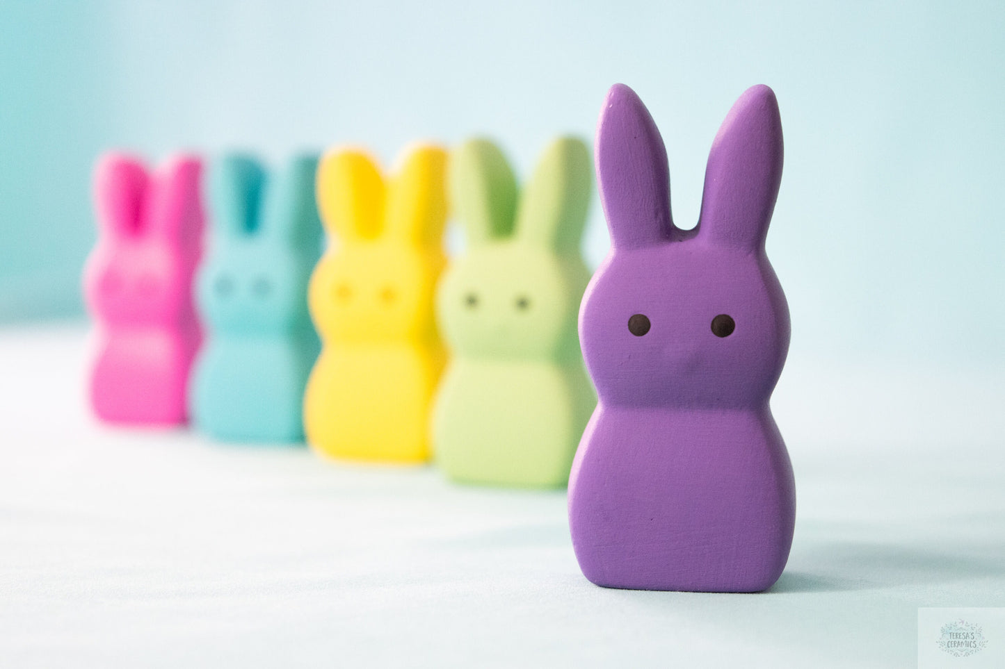 Easter Bunny Set | 5 Spring Marshmallows | Marshmallow Bunny in Rainbow Colors