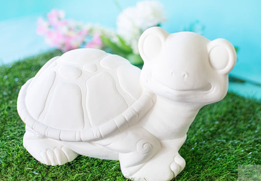 Large Garden Turtles | DIY Ceramic Bisque | Ready To Paint - Teresa's Ceramics