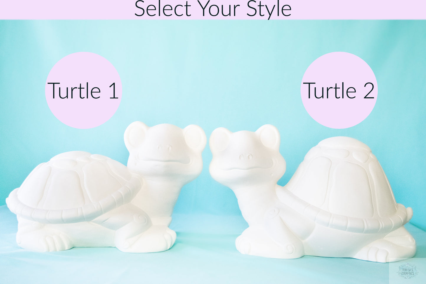 Large Garden Turtles | DIY Ceramic Bisque | Ready To Paint