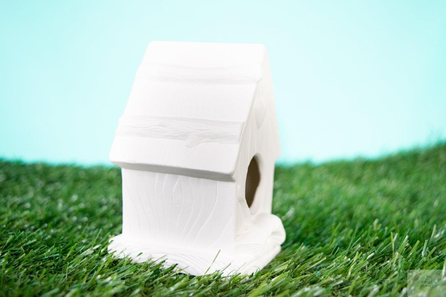 Rustic Heart Birdhouse DIY Kit: Unpainted Ceramic Outdoor Garden Decor, Ready-to-Paint Craft Project