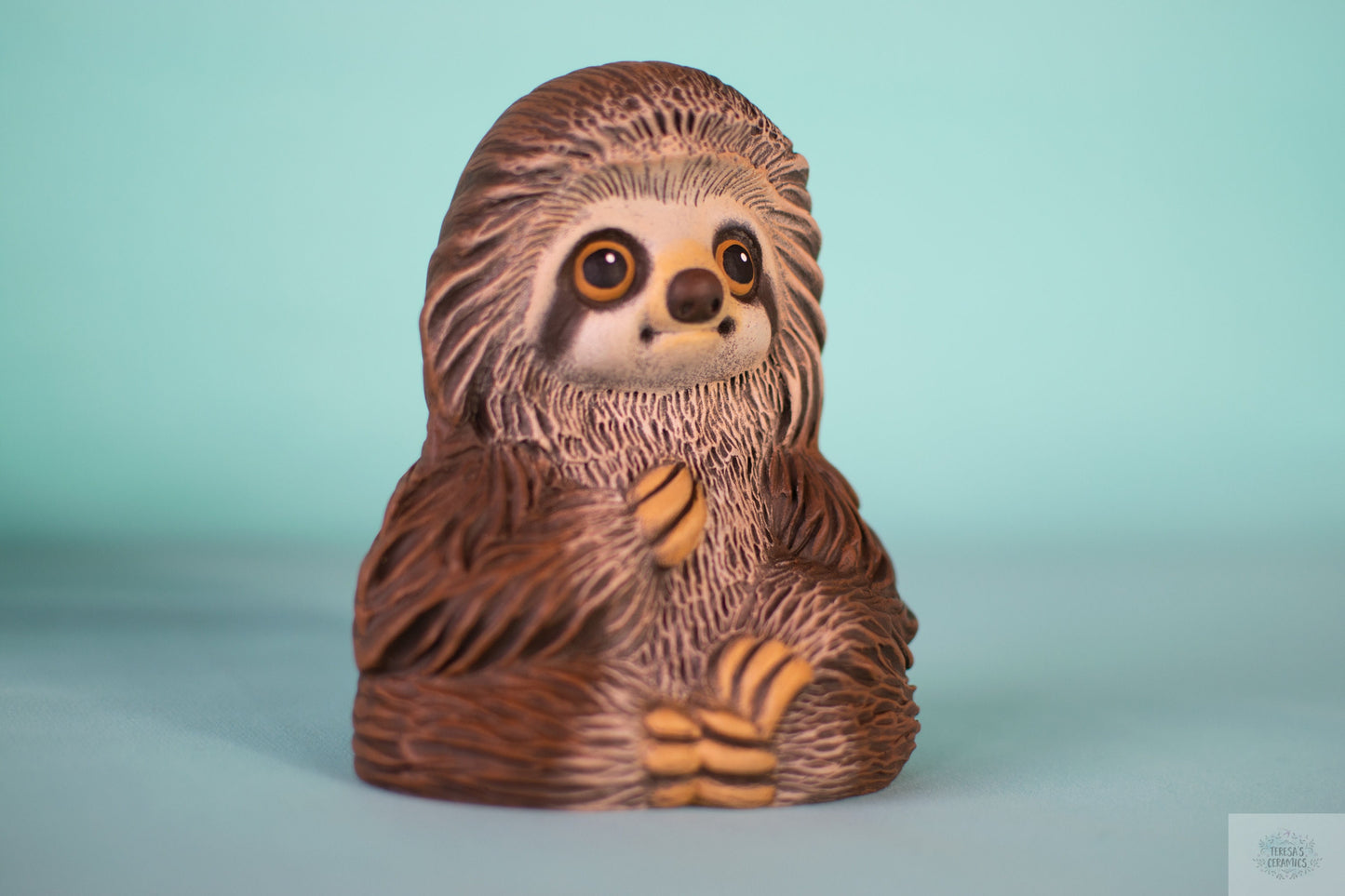 RESERVED For ban1792 - Small Garden Sloth | Ceramic Garden Statue | Sloth Yard Art | Boho Sloth Decor