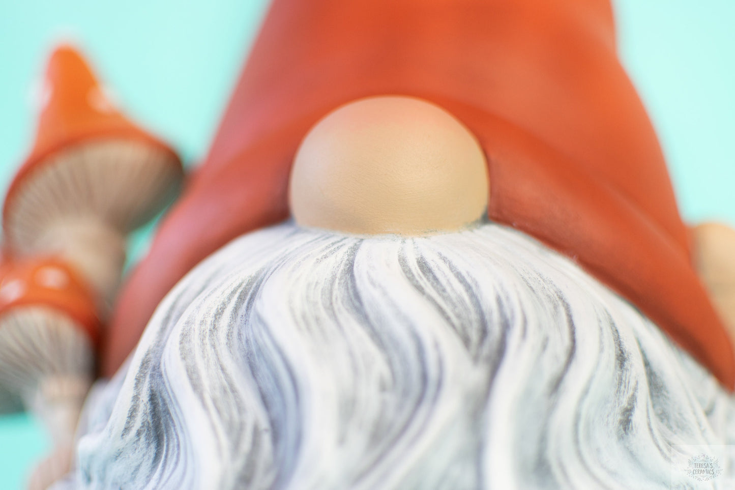 Garden Gnome | Gnome holding mushrooms | Gnome Statue | Outdoor Gnome | Yard Art | Backyard Decor |Gardeners Gift