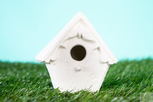 Country Wooden Birdhouse | Rustic Birdhouse Decor | Handmade Outdoor Birdhouse | DIY Paint Project | Ready To Paint - Teresa's Ceramics
