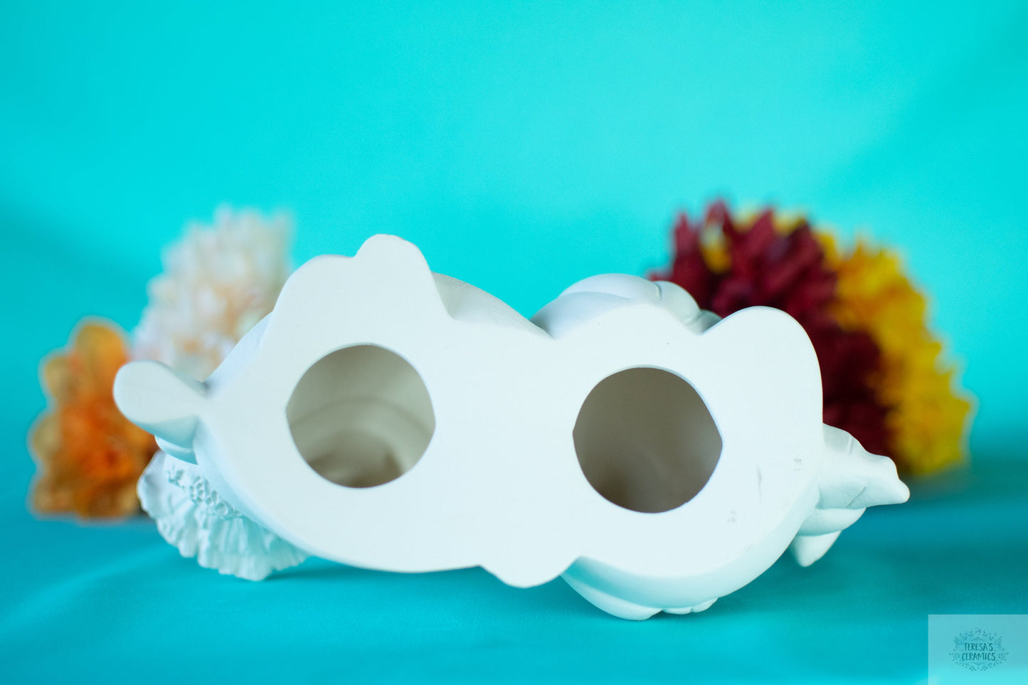 Sunflower Gnome Couple Bisque Ceramics: DIY Paint Party Project for Fall Centerpiece Decor