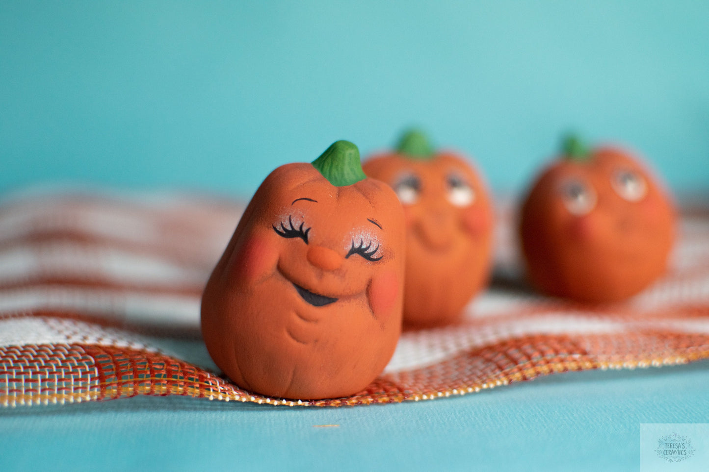 Charming Pumpkin Trio Set: Autumn Decor, Fall Harvest Centerpiece, Thanksgiving Table Ornaments