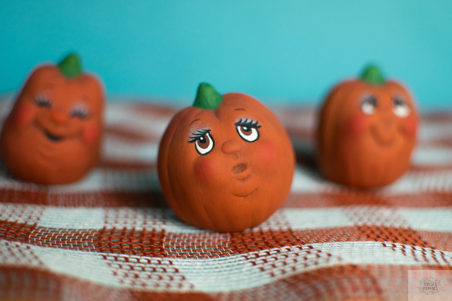 Charming Pumpkin Trio Set: Autumn Decor, Fall Harvest Centerpiece, Thanksgiving Table Ornaments