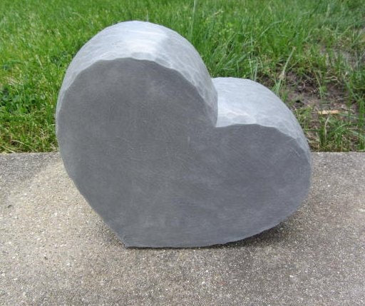 Love Grows Where You Plant Your Heart - Ceramic Heart | Gift For Her | Gift For Mom | Inspirational | Romantic | Yard Art | Gardener Gift