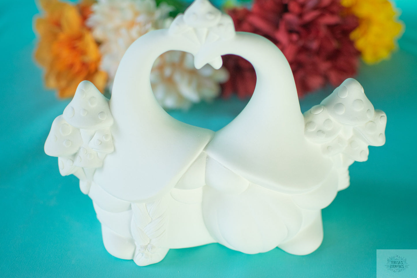 Woodland Gnome Mushroom Ceramic Bisque DIY Paint Project | Handmade Decor for Nature Lovers