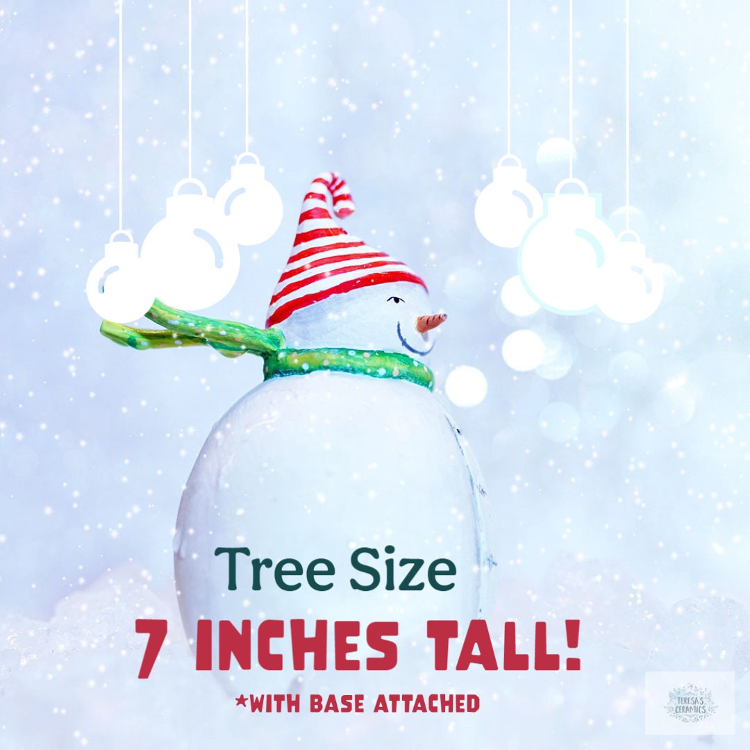 Ceramic Xmas Tree | Round Fur Style