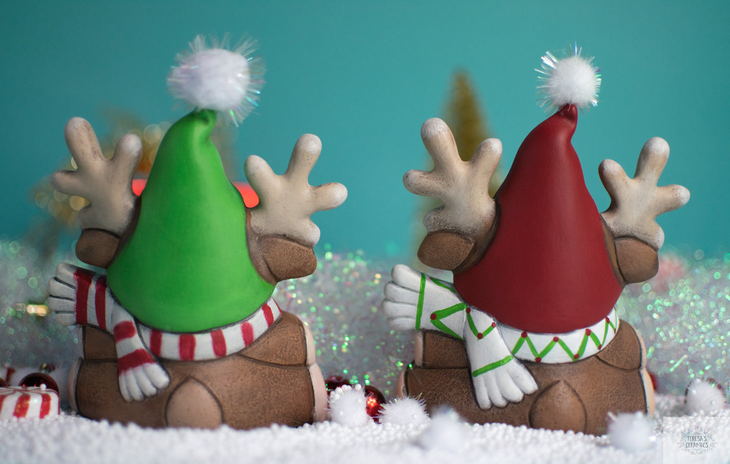 Rudy the Reindeer Gnome Ornament: Festive Tabletop Decor for Holiday Cheer & Christmas Gifting