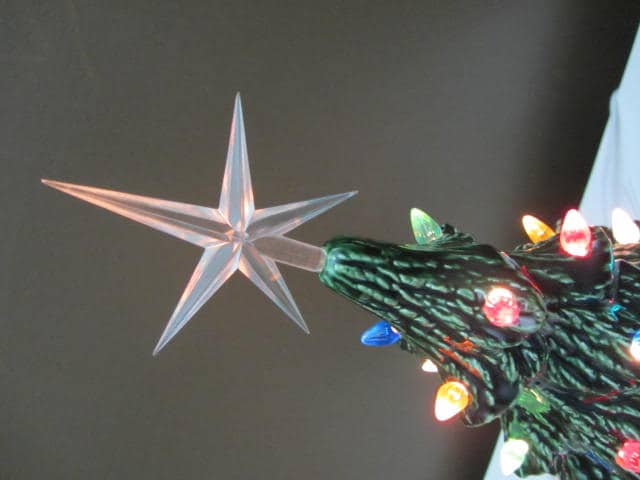 16-inch Vintage-Style Lighted Ceramic Christmas Tree - Classic Tabletop Centerpiece - Made to Order