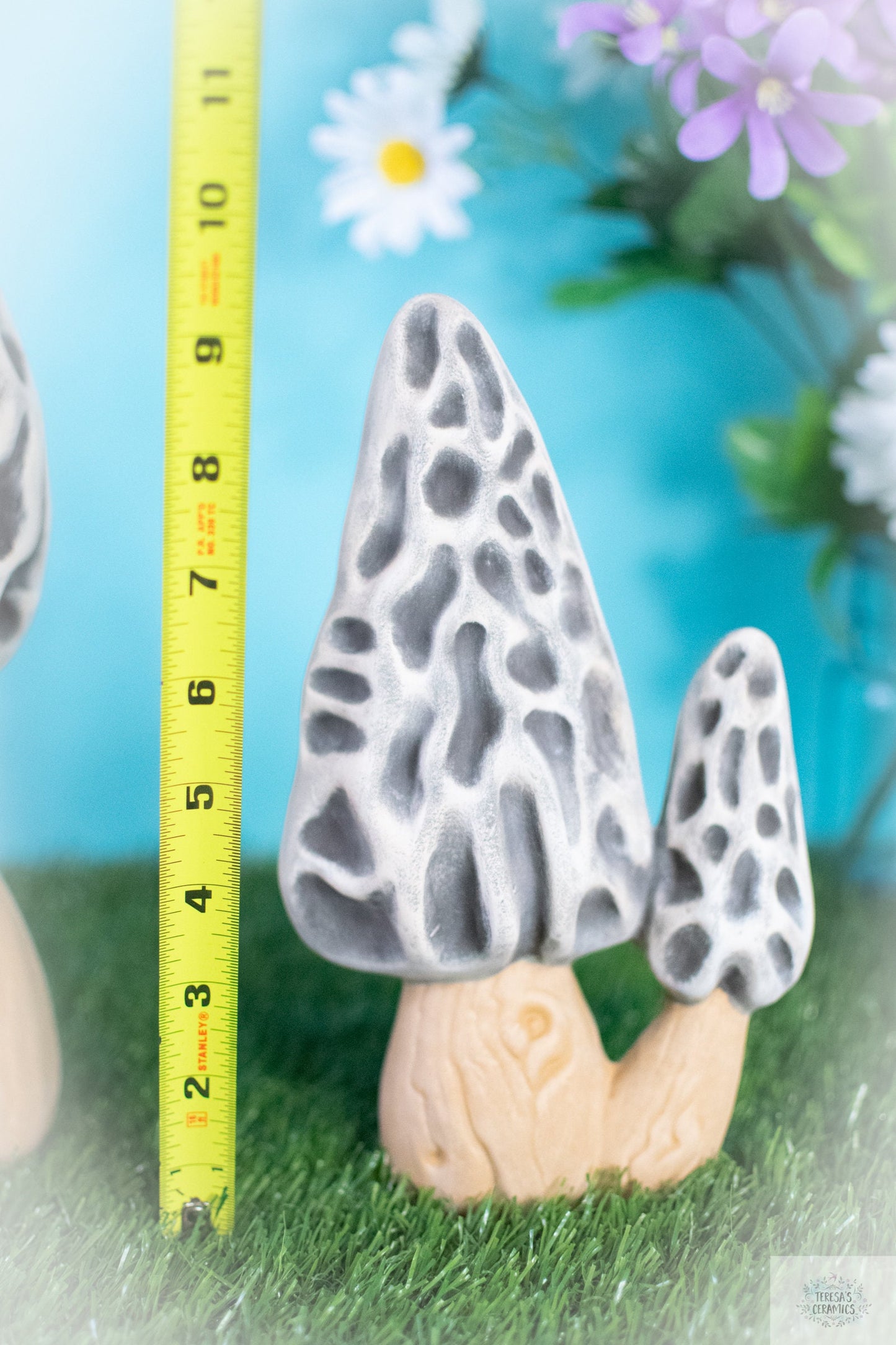 Morel Mushroom | Mushroom Decor | Ceramics Mushrooms | Mushroom Yard Art | Decorative Mushrooms | Fairy Garden Mushrooms | Garden Decor