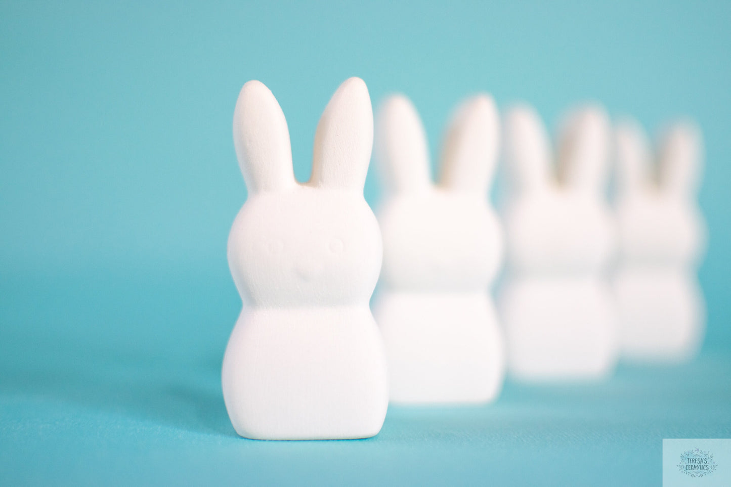 DIY Easter Peeps Ceramic Painting Set: Unpainted Bisque Bunnies for Craft Projects & Holiday Decor