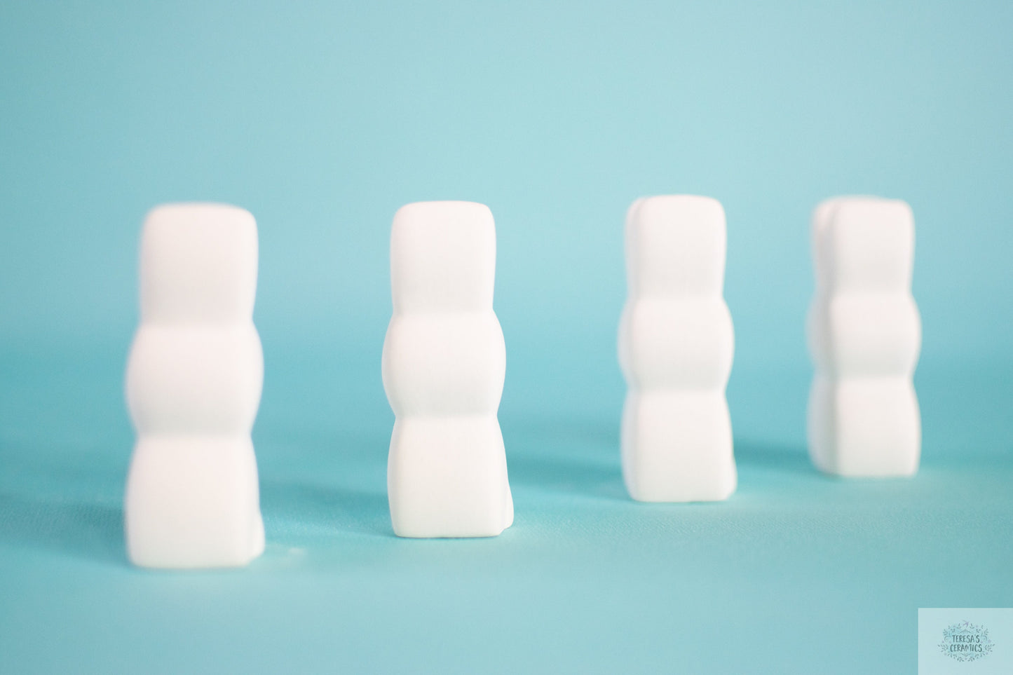 DIY Easter Peeps Ceramic Painting Set: Unpainted Bisque Bunnies for Craft Projects & Holiday Decor