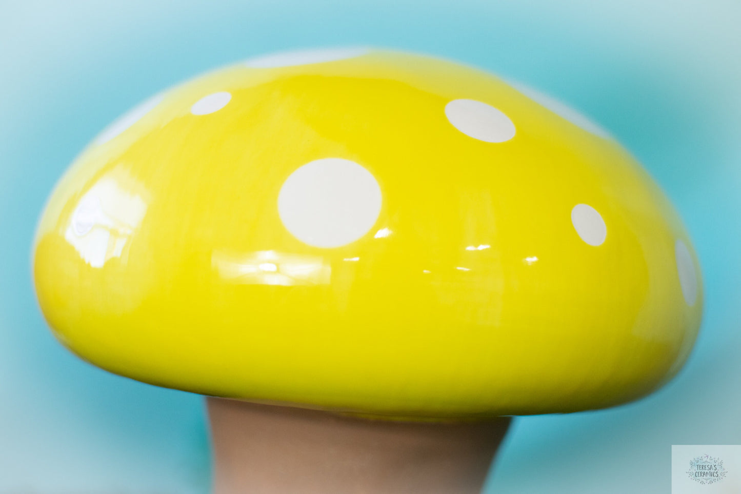 Jumbo Mushroom Art | Mushroom Garden Statues | Polka Dot Caps | Father's Day Gift Idea | Yard Art | Glazed Shroom Statue