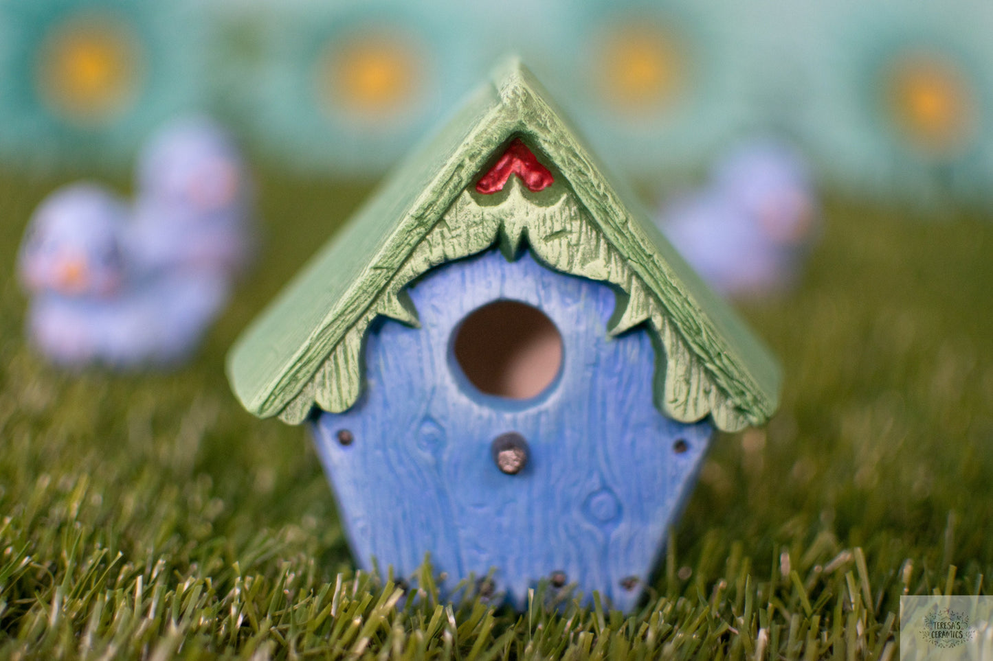Unique Handcrafted Outdoor Birdhouse Sculpture: Garden Art & Yard Decor for Nature Lovers