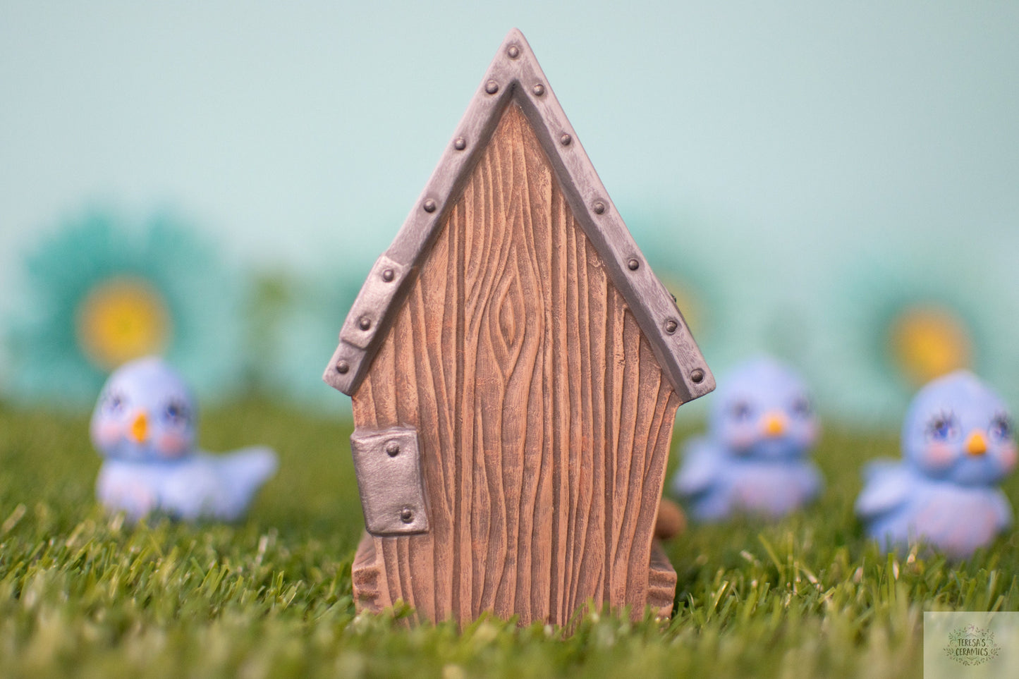Unique Handcrafted Outdoor Birdhouse Sculpture: Garden Art & Yard Decor for Nature Lovers