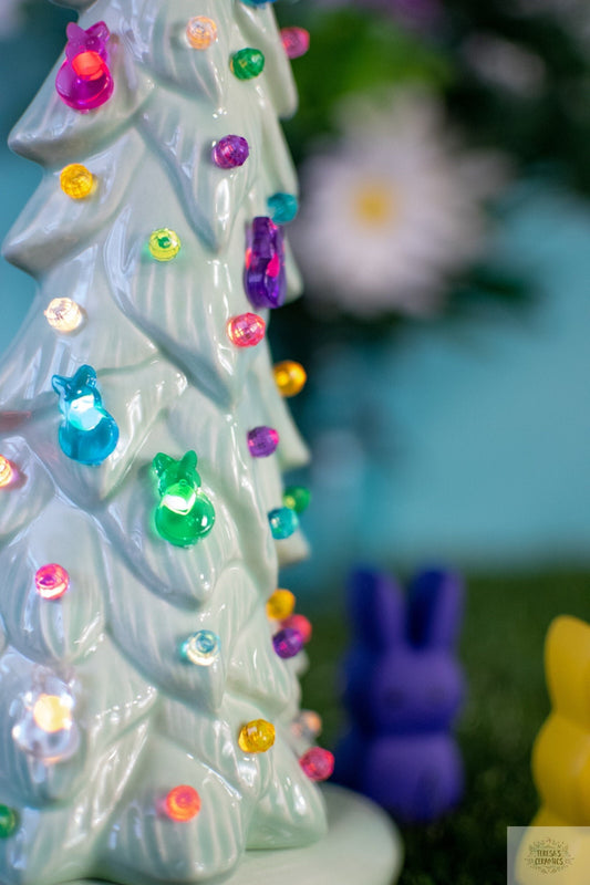 easter bunny replacement lights for ceramic christmas tree