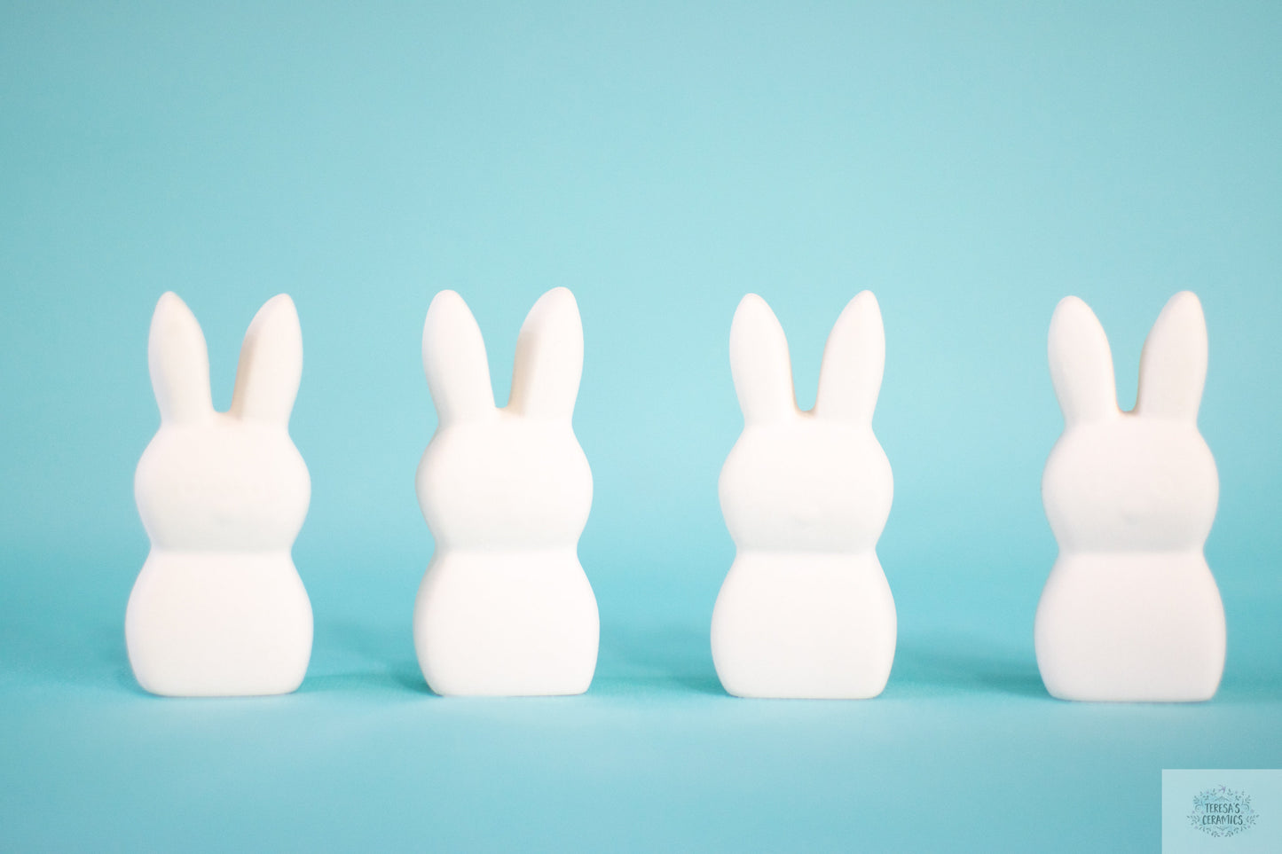 DIY Easter Peeps Ceramic Painting Set: Unpainted Bisque Bunnies for Craft Projects & Holiday Decor