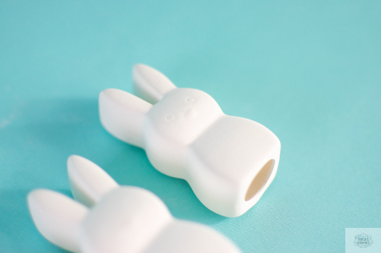 DIY Easter Peeps Ceramic Painting Set: Unpainted Bisque Bunnies for Craft Projects & Holiday Decor