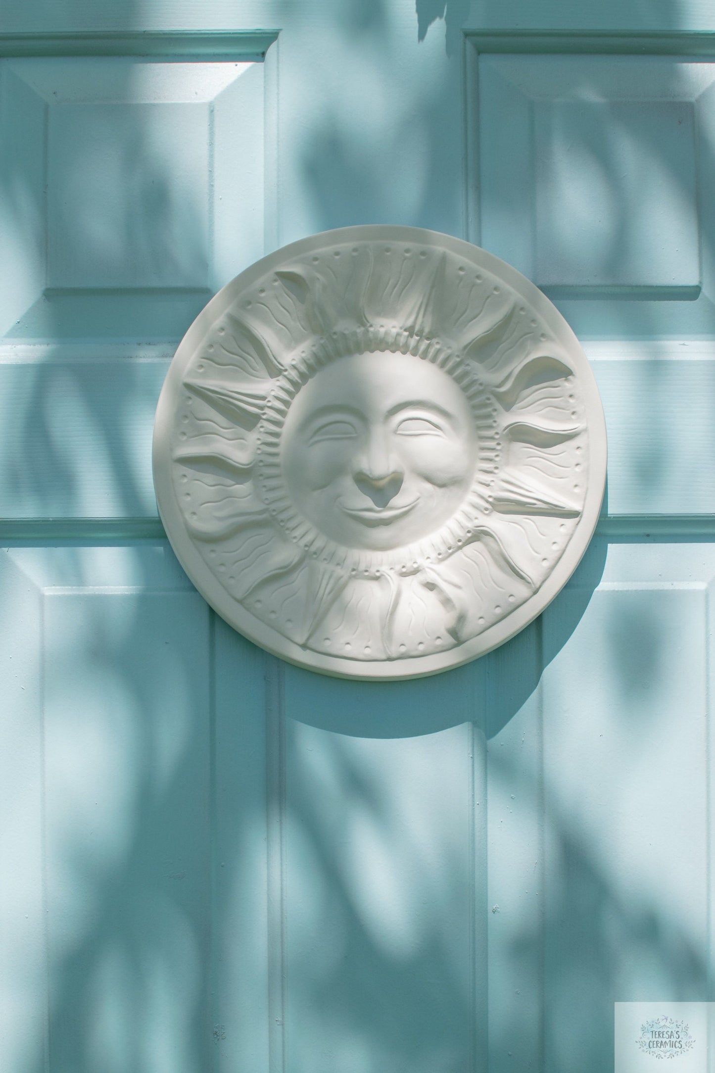 Boho Sun Hanger | Ready To Paint | DIY Ceramics | Door Hanger Plaque - Teresa's Ceramics